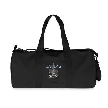 Dallas, Dessin à la main Landmark, Texas, Amérique - Sac de sport en toile recyclée Stanley/Stella - noir - Devant