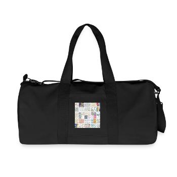 Abstrakte Mosaikmuster-Kunstsammlung - Recycelte Canvas-Sporttasche von Stanley/Stella - Schwarz - Vorne