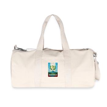 Volcan du Guatemala et armoiries nationales - Sac de sport en toile recyclée Stanley/Stella - blanc naturel - Devant