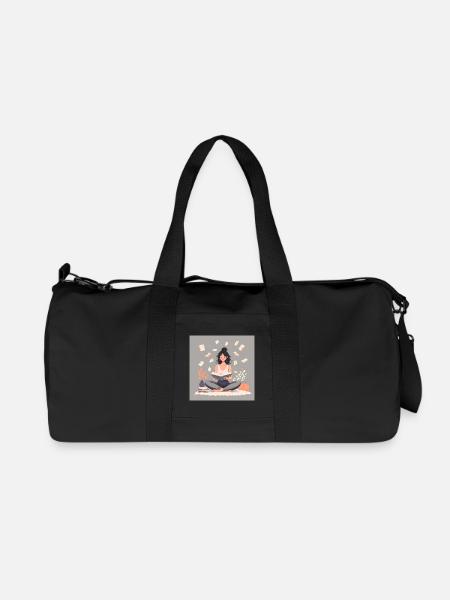 Bookaholic - Recycled Canvas Sports Bag by Stanley/Stella - black
