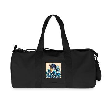 seal - Recycled Canvas Sports Bag by Stanley/Stella - black - Front