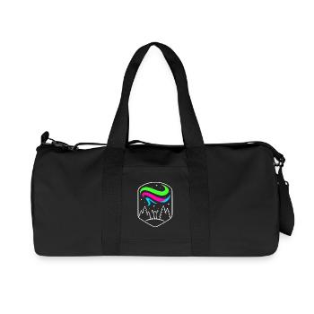 Aurore boréale dans la forêt - Sac de sport en toile recyclée Stanley/Stella - noir - Devant