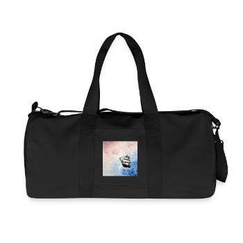 Voilier historique sur fond de ciel nuageux - Sac de sport en toile recyclée Stanley/Stella - noir - Devant