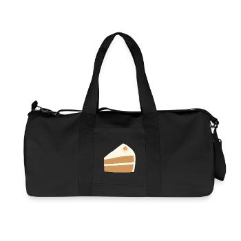 Nusskuchen-Scheiben-Design - Recycelte Canvas-Sporttasche von Stanley/Stella - Schwarz - Vorne