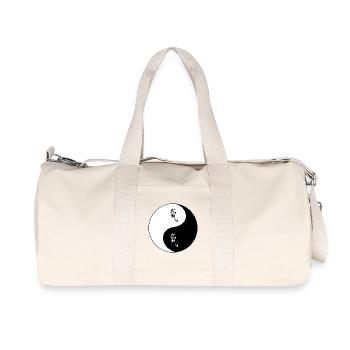 Symbole Yin Yang avec des caractères chinois - Sac de sport en toile recyclée Stanley/Stella - blanc naturel - Devant