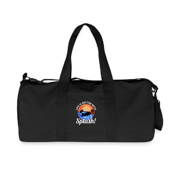 Splash Lover Ocean Sonnenuntergang Jetski Stil - Recycelte Canvas-Sporttasche von Stanley/Stella - Schwarz - Vorne