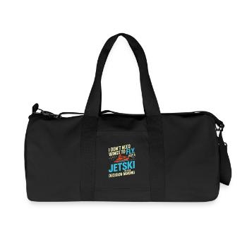 Jetski Rider Drôle de Prise de Décision Citation - Sac de sport en toile recyclée Stanley/Stella - noir - Devant