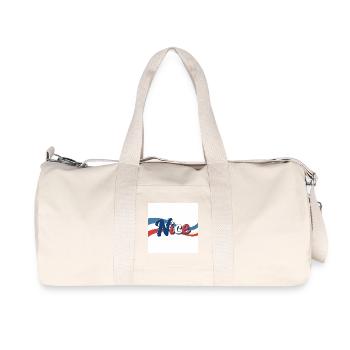 Nice Souvenir an Nizza - Recycelte Canvas-Sporttasche von Stanley/Stella - Naturweiß - Vorne