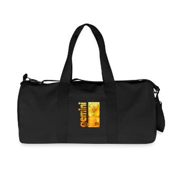 Sternzeichen Zwillinge - Recycelte Canvas-Sporttasche von Stanley/Stella - Schwarz - Vorne