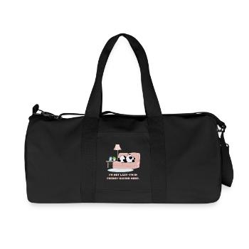 I'm Not Lazy Design für alle, die gerne schlafen - Recycelte Canvas-Sporttasche von Stanley/Stella - Schwarz - Vorne
