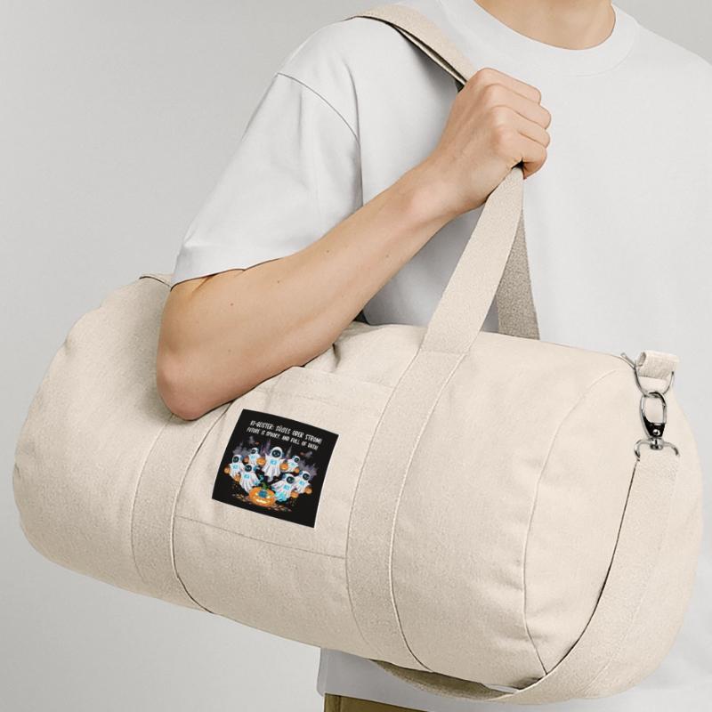 KI-Geister: Süßes oder Strom ! Recycelte Canvas-Sporttasche von Stanley/Stella