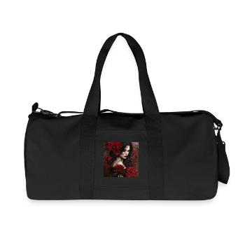 Poésie mystique de la rose - Sac de sport en toile recyclée Stanley/Stella - noir - Devant