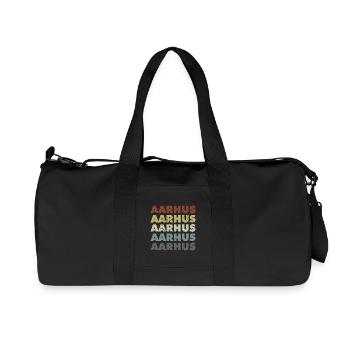 Aarhus - Denmark - Denmark - Scandinavia - Recycled Canvas Sports Bag by Stanley/Stella - black - Front