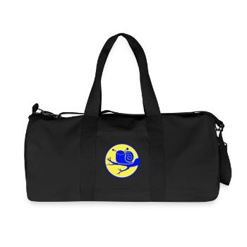 Escargot Arbre Branche Nuit Lune Rond Doux Heureux - Sac de sport en toile recyclée Stanley/Stella - noir - Devant