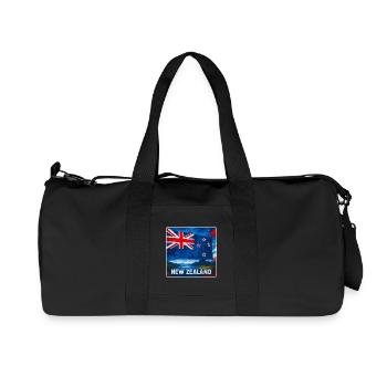 Conception du drapeau de la Nouvelle-Zélande - Sac de sport en toile recyclée Stanley/Stella - noir - Devant