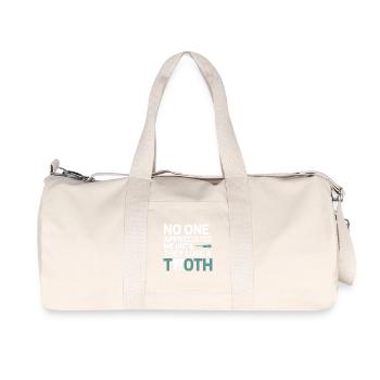 Dental Lab Technician Occlusion  - Recycled Canvas Sports Bag by Stanley/Stella - natural - Front