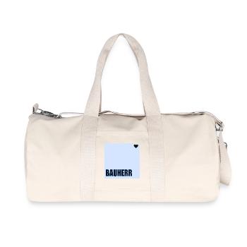 CONSTRUCTEUR DE MAISONS HERZ - Sac de sport en toile recyclée Stanley/Stella - blanc naturel - Devant