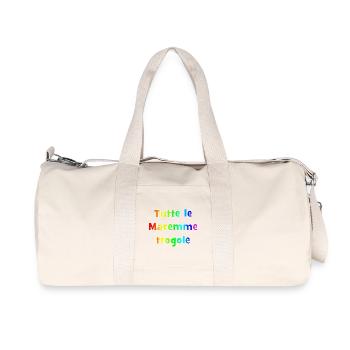 Maremme troughs (Multicolor phrase of Tuscany) - Recycled Canvas Sports Bag by Stanley/Stella - natural - Front