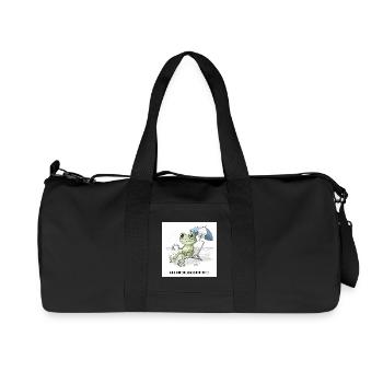 Frog Beach Coffee Chill - Recycled Canvas Sports Bag by Stanley/Stella - black - Front