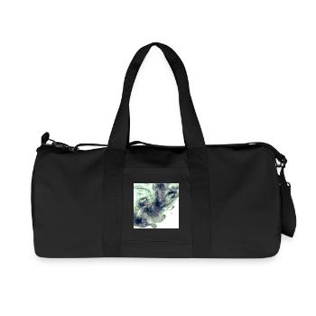Smokey - Recycelte Canvas-Sporttasche von Stanley/Stella - Schwarz - Vorne