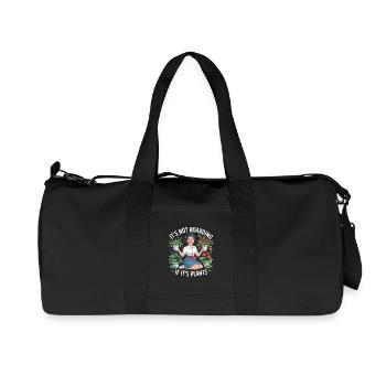 It's not hoarding if it's plants - Funny Plants  - Recycled Canvas Sports Bag by Stanley/Stella - black - Front