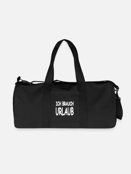 Urlaub - Recycelte Canvas-Sporttasche von Stanley/Stella - Schwarz