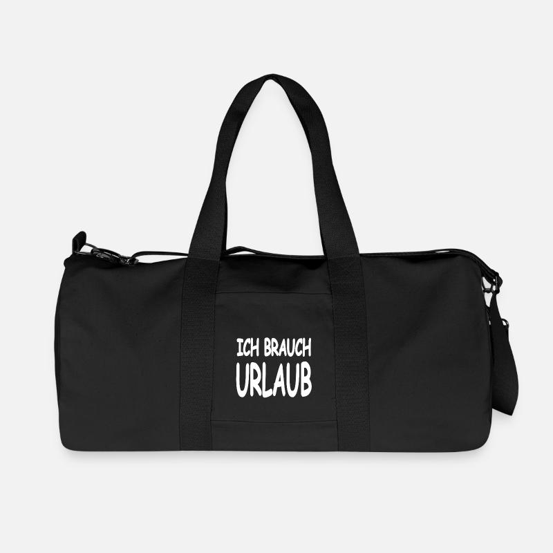 Urlaub - Recycelte Canvas-Sporttasche von Stanley/Stella - Schwarz