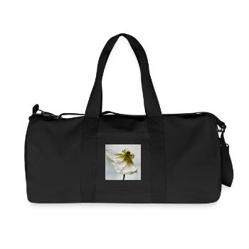 White Poppy - Recycled Canvas Sports Bag by Stanley/Stella - black - Front