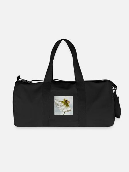 White Poppy - Recycled Canvas Sports Bag by Stanley/Stella - black