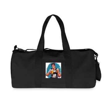 Bierheld im Festival-Charme - Recycelte Canvas-Sporttasche von Stanley/Stella - Schwarz - Vorne