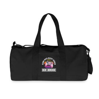 Je ne t’entends pas, je joue des manettes - Sac de sport en toile recyclée Stanley/Stella - noir - Devant