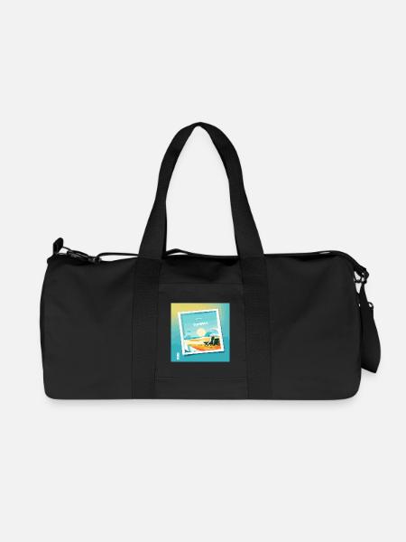 Summer at the beach - Recycelte Canvas-Sporttasche von Stanley/Stella - Schwarz