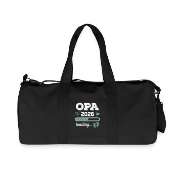 Opa 2026 Loading Werdender Großater Geschenkidee - Recycelte Canvas-Sporttasche von Stanley/Stella - Schwarz - Vorne