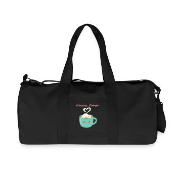 Cocoa lover - Tasse kawaii chocolat chaud d’hiver  - Sac de sport en toile recyclée Stanley/Stella - noir - Devant