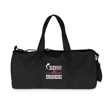 Only an Alice can look so good - Recycled Canvas Sports Bag by Stanley/Stella - black - Front