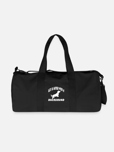 Dackel - Recycelte Canvas-Sporttasche von Stanley/Stella - Schwarz