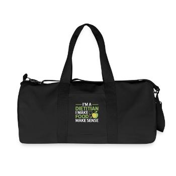 Diététiste Nutrition Simplifier la profession - Sac de sport en toile recyclée Stanley/Stella - noir - Devant