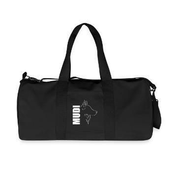 Mudi Profile Chien Chien Wilsigns - Sac de sport en toile recyclée Stanley/Stella - noir - Devant