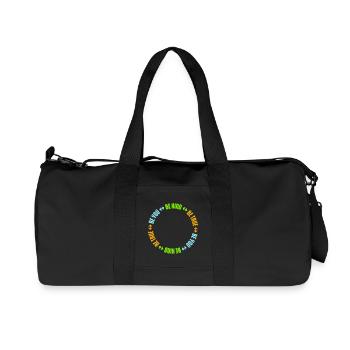 Be Kind Be True Be You Inspirierend Selbstliebe - Recycelte Canvas-Sporttasche von Stanley/Stella - Schwarz - Vorne