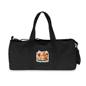 Weiter Norden - Recycelte Canvas-Sporttasche von Stanley/Stella - Schwarz - Vorne