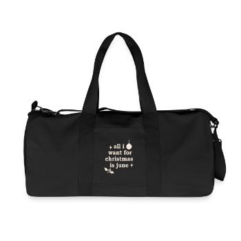 Motif de Noël moche - Sac de sport en toile recyclée Stanley/Stella - noir - Devant