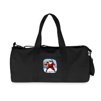Basketball Player Christmas - Recycled Canvas Sports Bag by Stanley/Stella - black - Front