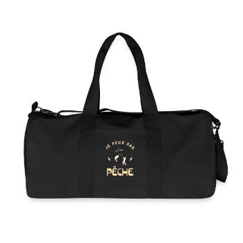 I can't I fished fisherman humor - Recycled Canvas Sports Bag by Stanley/Stella - black - Front