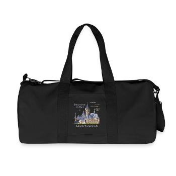 Wernigerode im Harz, Handzeichnung Schloss - Recycelte Canvas-Sporttasche von Stanley/Stella - Schwarz - Vorne