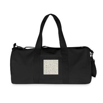 Neue abstrakte Sprache - Recycelte Canvas-Sporttasche von Stanley/Stella - Schwarz - Vorne