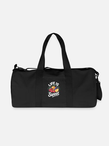 Life Is Sweet - Recycelte Canvas-Sporttasche von Stanley/Stella - Schwarz
