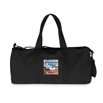 Keep calm and play padel - Recycled Canvas Sports Bag by Stanley/Stella - black - Front