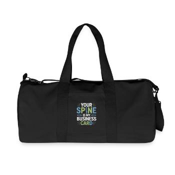 Lizenzierter DC-Experte für Wirbelsäulenausrichtung klinisch - Recycelte Canvas-Sporttasche von Stanley/Stella - Schwarz - Vorne
