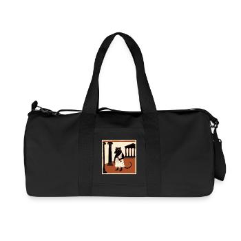 Rat romain dans Toge dans l’Antiquité - Sac de sport en toile recyclée Stanley/Stella - noir - Devant