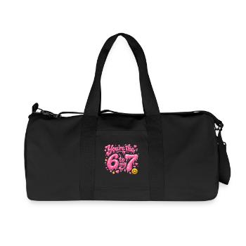 Tu es le 6 contre mon 7 - Sac de sport en toile recyclée Stanley/Stella - noir - Devant